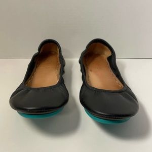 Tieks Women's Matte Black Ballet Flats, size 7